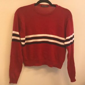 Brandy Melville Red Striped Sweater